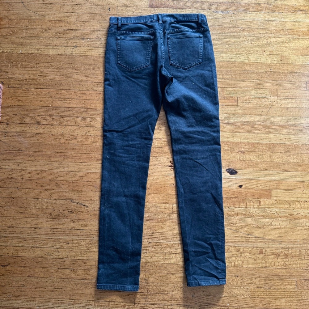 APC Petit Standard Jeans Mens 32 Black Excellent Slim Straight Denim - Picture 3 of 5